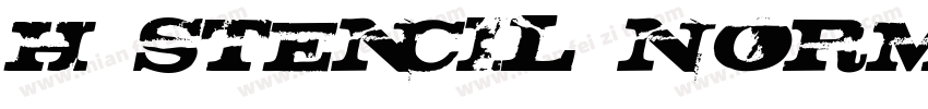 H_Stencil Normal字体转换